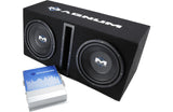 MTX Audio Magnum Dual 10" 250W Ported Subwoofer + Amplifier - MB210SP